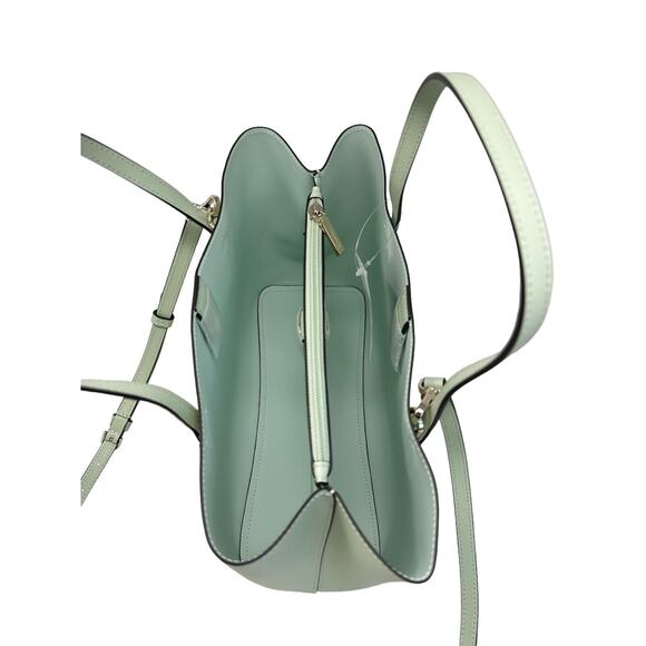 Kate Spade Harper Satchel Refined Grain Olive Leather Crossbody Bag WKR00064 - Picture 6 of 6